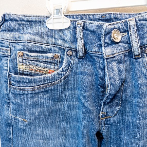 Diesel Womens Size 26 (US 2) Ronhar Jeans Boot Cut Light Wash Y2k 90s Denim - Picture 3 of 11